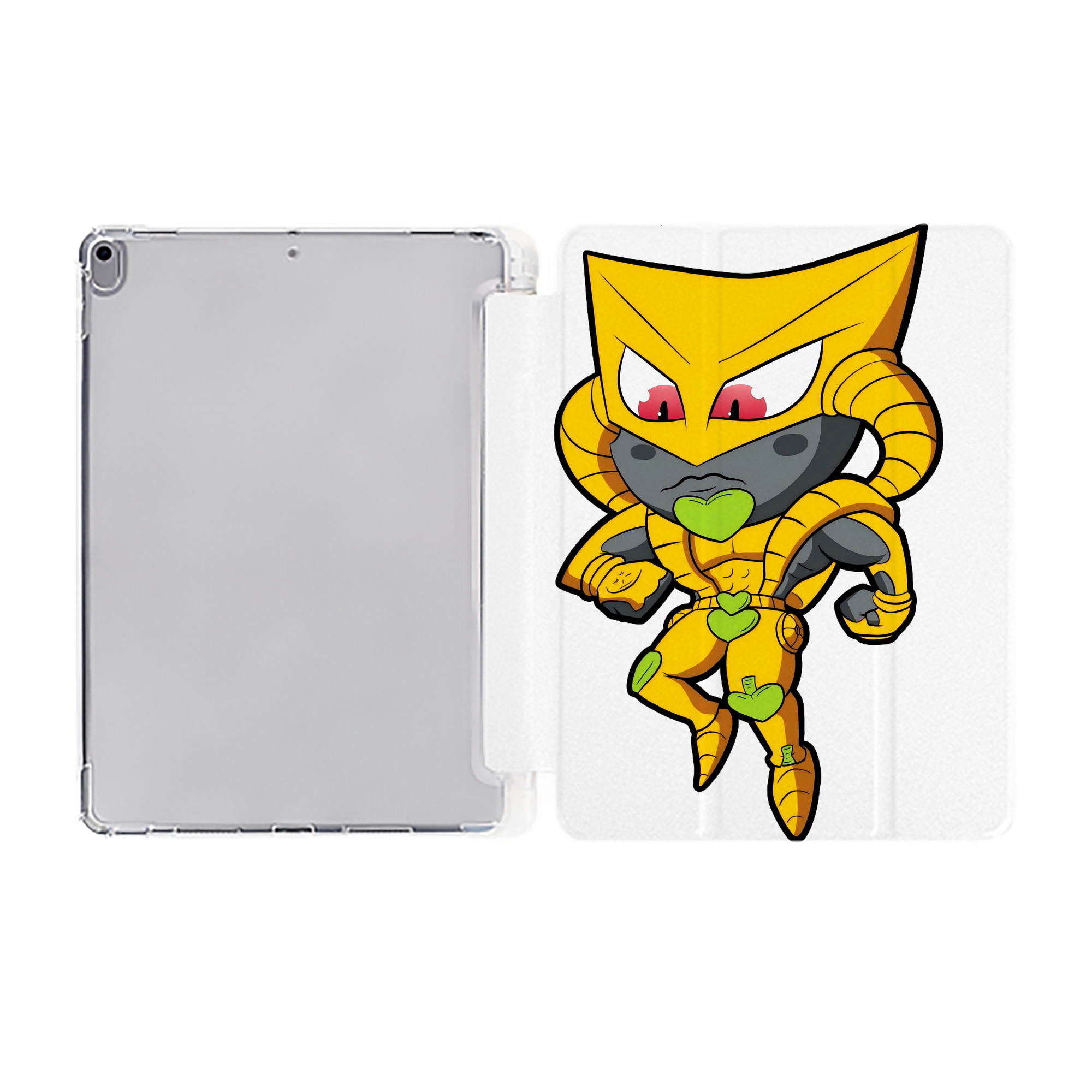 （画像用） ジョジョの奇妙な冒険 ディオ?ブランドー JoJo's Bizarre Adventure Dio Brando IPad ケース ペン収納付き 三つ折りスタンド PUレザー×シリコン 対応機種9.5/10.5/10.9インチ